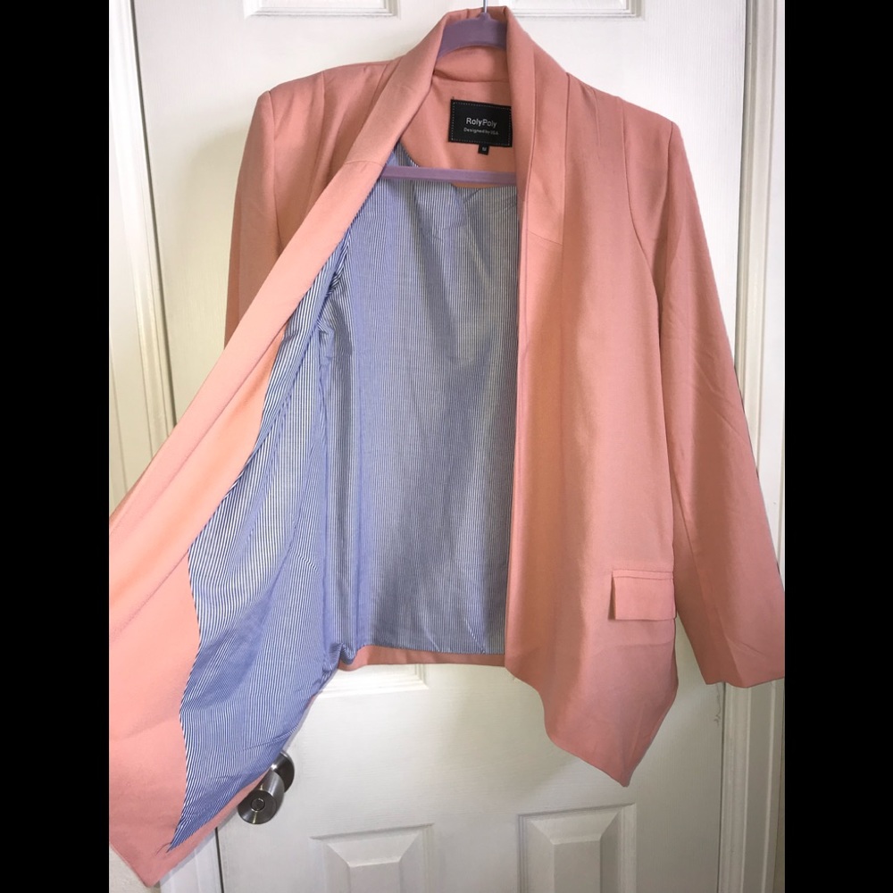 Roly Poly Blush Blazer. Size Medium - image 4